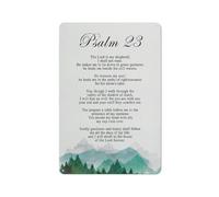 ACDOET Plaque murale en métal rustique chrétien Art mural Psalm 23 Le Seigneur est Mon Berger Impression Peinture d'écriture positive Décor mural pour chambre à coucher Baptême Cadeau 20,3 x 30,5 cm