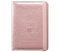 ACdream Porte-Passeport avec Blocage RFID en Cuir synthétique de qualité supérieure avec Porte-Cartes et Emplacement pour Stylo pour Organiser Les Essentiels de Voyage pour Femme/Homme