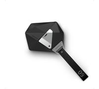 acdsgd-A09 Géométrique Coque pour AirPods Pro2è/1ère Génération avec Verrou, Étui de Protection avec Nylon Boucle Alliage de Zinc Compatible avec Apple AirPods Pro (2023/2022/2019) - Noir