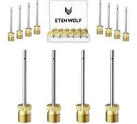 Acdsgd-A102 Lot De 12 Aiguilles De Pompe À Ballon En Laiton Avec Étui De Rangement, Anti-Casse, Aiguilles De Pompe À Air Robustes Pour Balles, Compatibles Avec Pompe Manuelle Et Pompe Électrique,