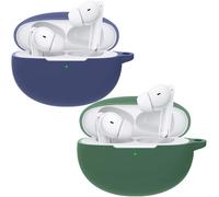 acdsgd-Compatible pour Oppo enco air 3 Pro Casque,Prend en Charge Le Chargement sans FilÉtui de Protection Antichoc Étui de Protection en Silicone pour Casque (Blue Green)