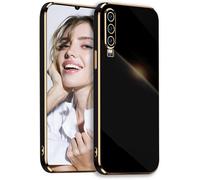 acdsgd-Coque pour Huawei P30 Étui, Galvanisé Silicone Case Antichoc Anti Rayures Souple TPU Cover Housse Légère Protection Caméra Coque pour Huawei P30 Noir