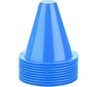 Acdsgd-Ensemble De Cônes De Marqueurs De Football, 10pcs Plots De Marquage De Pour Football D'entraînement Ensemble De Barrières De Football En Plastique (Bleu)