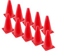 Acdsgd-Fousenuk 10 Pièces Cônes De Signalisation 18cm, Cônes D'entraînement De Football, Plots De Marquage, Support De Marqueur En Plastique, Cônes De Circulation Pour Sports, Jeux, Barrières De Footb