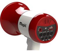 acdsgd-Mégaphone Porte Voix - Puissant et Léger - Sirène, Lecteur MP3 et Enregistreur - Batterie Rechargeable et Câble de Charge USB Inclus - Idéal Groupes, Soirées et Professionnels