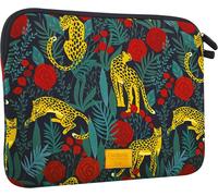 acdsgd-Pochette Ordinateur en Plastique Recyclé RPET, Compatible MacBook Air 13 Pouces et PC 14-15 Pouces, Housse Ordinateur 14 Pouces Antichoc, Design Bleu Durable - Modèle Savannah Savane