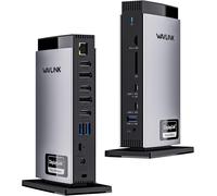 acdsgd-Station d'accueil USB C avec 3 HDMI, Station d'accueil Displaylink pour ordinateur portable Triple écran 4K60Hz, 100W de charge pour M1 M2 M3 Mac et Windows, 5 USB, 2DP, RJ45, Audio/Mic, SD/TF