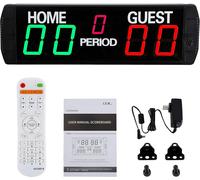 Acdsgd-Tableau De Score Électronique Led 5 Chiffres Multisport Utilisation Intérieure Avec Télécommande Tableau De Score Numérique Pour Basket-Ball, Football, Volley-Ball, Tennis De Table