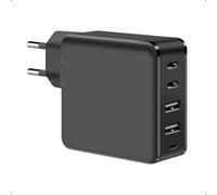 acdsgd-USB C Rapide Chargeur 120W, Multiple Alimentation USB C PD3.0 avec GaN II Tech 4-Ports2USB-C + 2USB Station de Charge pour MacBook Pro/Air, USB-C Laptop, iPhone 13/12, Samsung Galaxy Noir