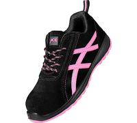 ACE Aurora Chaussures de Travail pour Femmes - Chaussures de sécurité Sportives pour Le Travail - S1 SRA - Noir/Rose - 38