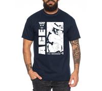 Ace Boom - T-Shirt Homme Chapeau de Paille Luffy Zoro One Monkey D. Pirate Ace Piece Goku Anime Ruffy, Taille:S, Couleur:Bleu foncé