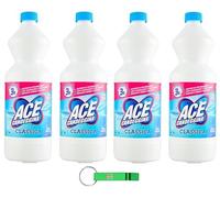 Ace Candeggina Classica Lot de 4 agents de blanchiment pour surfaces et linge 1 l + porte-clés Beni Culinari