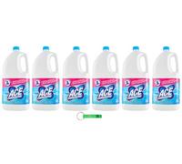 Ace Candeggina Classica Lot de 6 agents de blanchiment pour surfaces et linge 3 l + porte-clés Beni Culinari