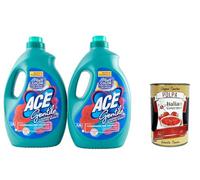 ACE Candeggina Gentile Muschio Bianco Lot de 4 agents de blanchiment au musc blanc Delicate pour produits colorés et délicats 2,3 l + polpa italien gourmet 400 g