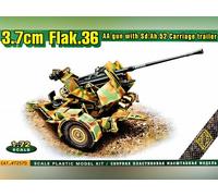 ACE Canon Flak.36 3.7cm. AA avec remorque Sd.Ah.52 - échelle 1/72 - ACE 72570