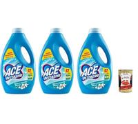 ACE Detersivo Lavatrice Talk et Musc Blanc Lessive liquide pour machine à laver Efficace sur tous les types de taches, 3 x 27 lavages 1350 ml + Italian Gourmet Polpa 400 g