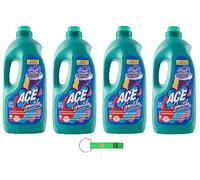 Ace Gentile Candeggina per Colorati Lot de 4 flacons d'eau de Javel pour couleurs Lavande et musc blanc Efficace contre les taches 3100 ml + porte-clés Beni Culinari
