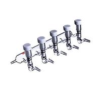 ACE Glass 8730-31 Raccord de tuyau d'aspiration côté droit avec quatre ouvertures variables, orifice d'arrêt fileté de 0 à 10 mm de haut, longueur 320 mm