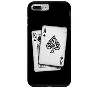 Ace King Cartes à Jouer Blackjack Poker Casino Gambler Coque pour iPhone 7 Plus/8 Plus