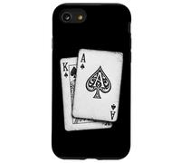 Ace King Cartes à Jouer Blackjack Poker Casino Gambler Coque pour iPhone SE (2020) / 7/8