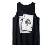 Ace King Cartes à Jouer Blackjack Poker Casino Gambler Débardeur