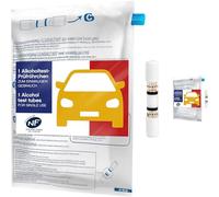 ACE Lot de 2 tests d’alcoolémie jetables pour voiture - NF, convient pour la France et l'Europe