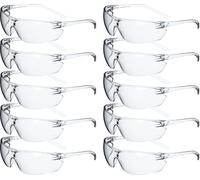 ACE Lunettes de protection transparentes anti-buée EN 166, lot de 10