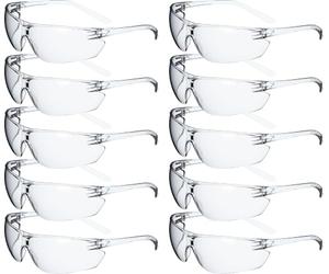 ACE Lunettes de protection transparentes anti-buée EN 166, lot de 10