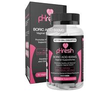 ACE NUTRITION l'acide borique vaginal suppositoires phresh - favorise la santé vaginale équilibre du ph, prise en charge 600mg santé vaginale, une bouteille de 30 boric naturel acide
