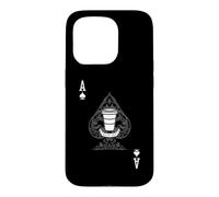 Ace of Cups Coffee Tarot Barista Jeu de Cartes Latte Coque pour iPhone 15 Pro