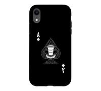 Ace of Cups Coffee Tarot Barista Jeu de Cartes Latte Coque pour iPhone XR