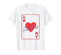 Ace of Hearts Carte d'amour avec citation de motivation graphique T-Shirt