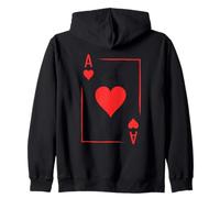 Ace of Hearts Cartes de Jeu de Poker Sweat à Capuche