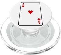Ace of Hearts Costume de Poker, Blackjack pour Halloween PopSockets PopGrip pour MagSafe