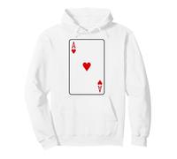 Ace of Hearts Costume de Poker, Blackjack pour Halloween Sweat à Capuche