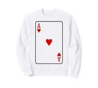 Ace of Hearts Costume de Poker, Blackjack pour Halloween Sweatshirt