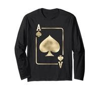 Ace of Spades Jeu de Cartes Halloween Glam Costume Manche Longue