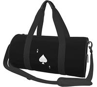 ACE of Spades Poker Sac de Voyage pour Bagages de Sport, Sac de Sport Pliable, Noir