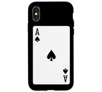 Ace of Spdes Jeu de Cartes de Poker Blackjack Solitaire Coque pour iPhone X/XS
