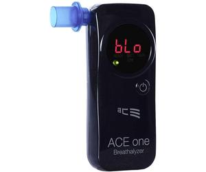 ACE one Ethylomètre noir 0 à 4 ‰ avec écran, fonction compte à rebours, possibilité d'afficher différentes unités