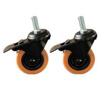 ACE PBC3 Lot de 2 roulettes pivotantes de 7,6 cm avec frein, compatibles avec de nombreux modèles de Pit Boss, Louisiana Grill, Rec Tec et autres grilles à granulés