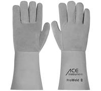 ACE ProWeld Gants de travail de soudeur - Gants de protection en cuir pour soudage - EN 388/12477-10/XL (1 pièce)