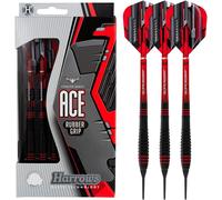 Ace Rubber Brass Soft Tip Darts Set 16g & 18g-Comprend Des Tiges Supergrip,Des Volants Micron Marathon Et Un Étui De Voyage Pratique-10pc Set.[N89]