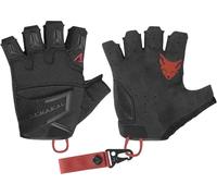 ACE Schakal Gants d'intervention sans Doigts - Gants Tactiques sans Doigts - pour Le Paintball et Le tir Sportif - Noir/Rouge - XXL