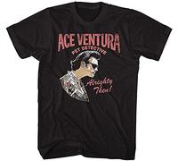 Ace Ventura Pet Detective Comedy Movie Ace Profile Black Adult T-Shirt Tee Manches Courtes(Small)