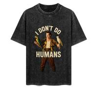 Ace Ventura Pet Detective I Don't Do Humans Jim Carrey Parrots Mens T-Shirt Black Unisex Top Tee XL