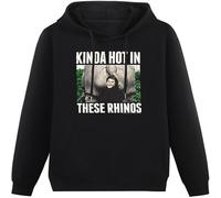 Ace Ventura Pet Detective Kinda Hot in These Rhinos Men's Hoody Jim Carrey Top Men Black L
