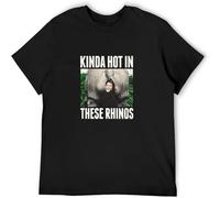 Ace Ventura Pet Detective Kinda Hot in These Rhinos T-Shirt Unisex Mens Tees Black S