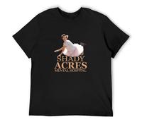 Ace Ventura Shady Acres Mental Hospital Jim Carrey Tutu Pet Detect T-Shirt Black Mens Tee Unisex Shirt XXL