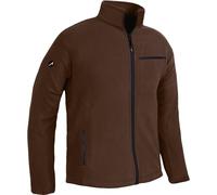 ACE Veste Polaire - Veste Chaude d'Extérieur pour Hommes - Veste pour Hommes sans Capuche - Fermeture éclair & Trois Poches - Marron - XXL